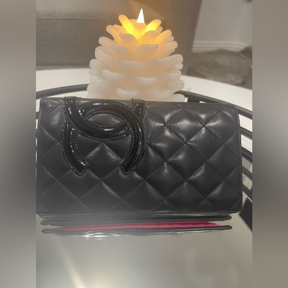 CHANEL QUILT LNG WALLET W PINK INTERIOR - Picture 4 of 12